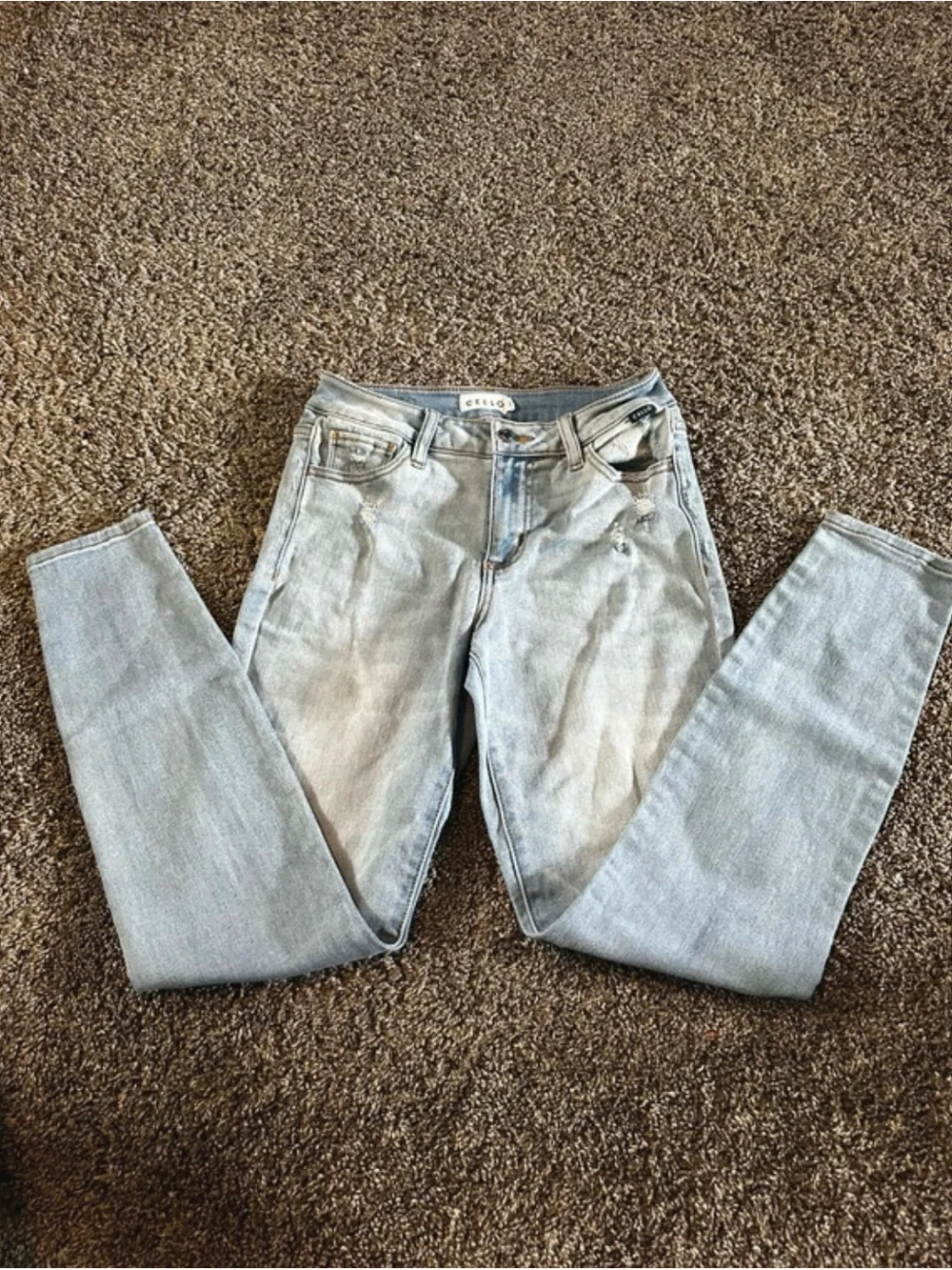 Cello Light Blue Skinny Jeans - Faded Stretch Denim